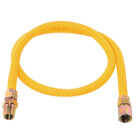 Eastman 3/8 In. OD x 48 In. 1/2 In. FIP x 1/2 In. MIP (Tapped 3/8 In. FIP) Coated Stainless Steel Gas Connector Image 1
