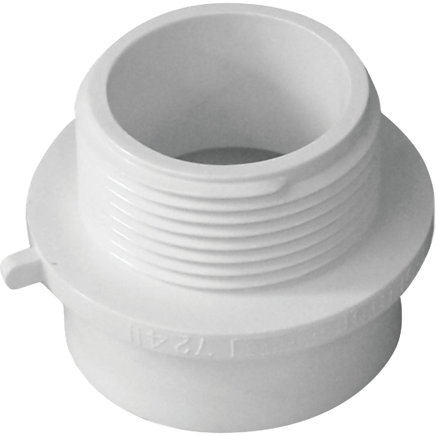 Charlotte Pipe 1-1/2 In. SPG x 1-1/2 In. MIP Schedule 40 DWV PVC Adapter Image 1