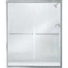 Sterling Finesse 59-5/8 In. W. X 70-5/16 In. H. Chrome Frameless Clear Sliding Shower Door Image 1