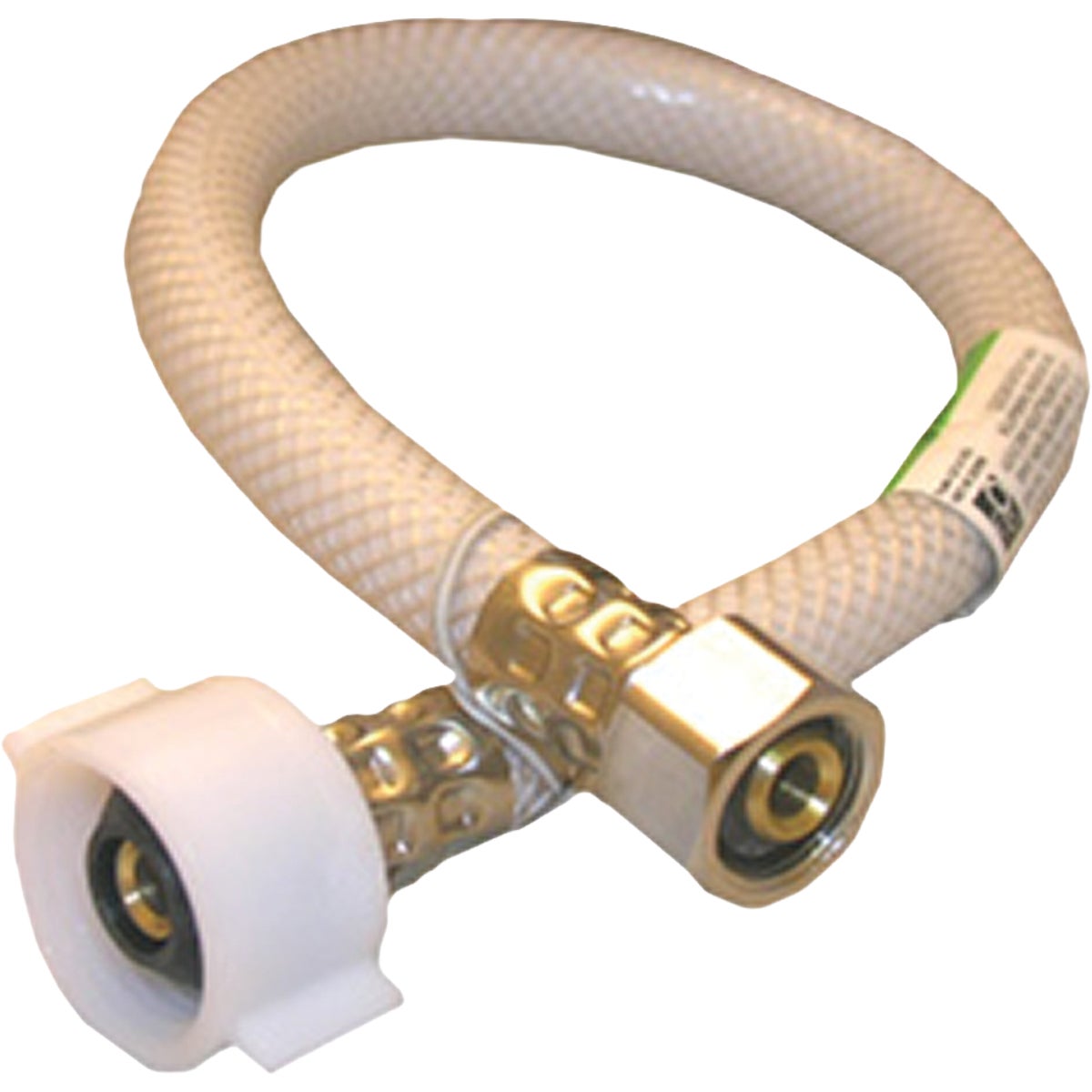 LASCO 1/2 In. Compression x 7/8 In. Ballcock x 12 In. Poly Braided Vinyl Toilet Connector
