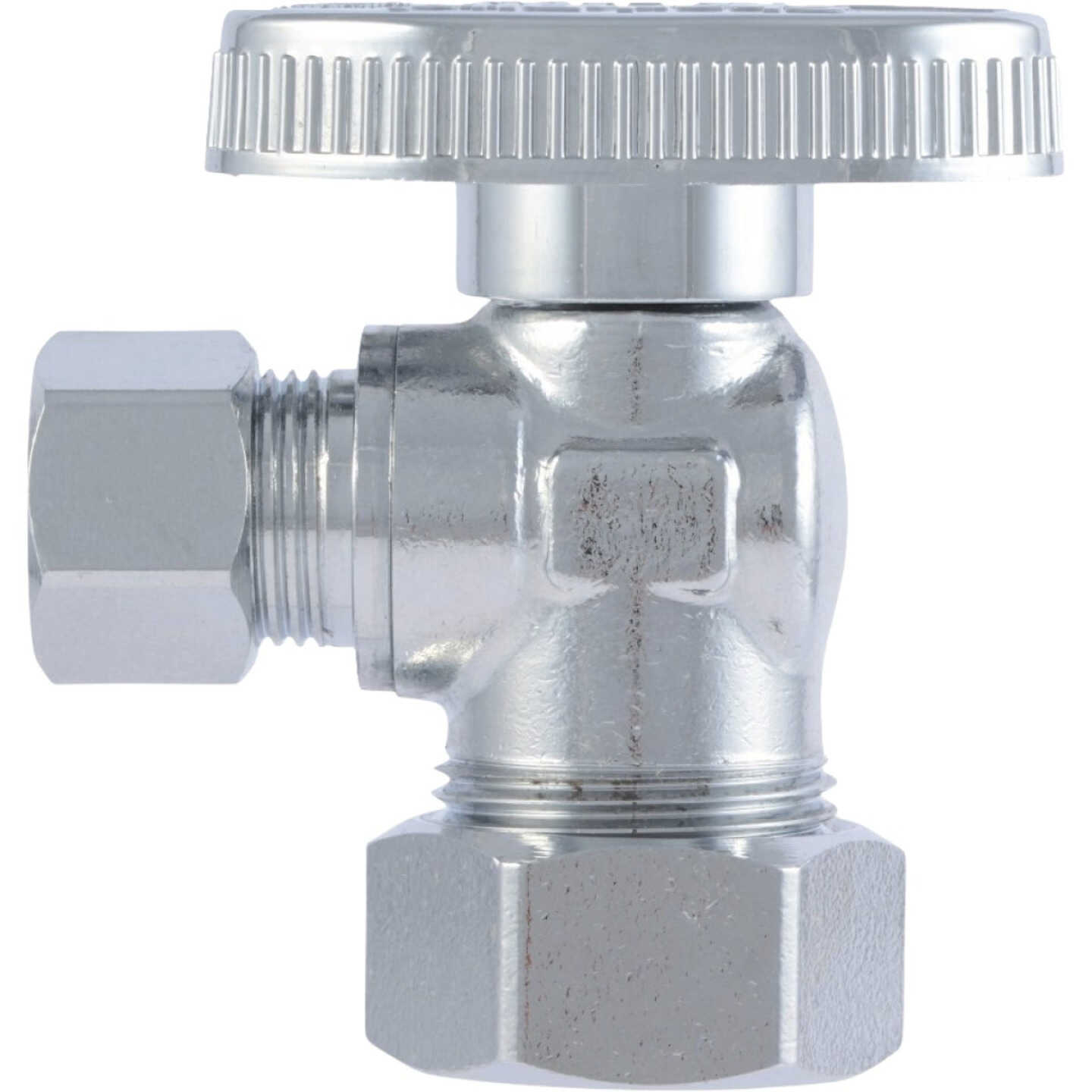 SharkBite 1/2 In. Compression x 3/8 In. Compression Quarter Turn Angle Valve (4-Pack) Image 4