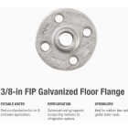 Southland 3/8 In. Galvanized Malleable Iron Floor Flange Fitting Image 3
