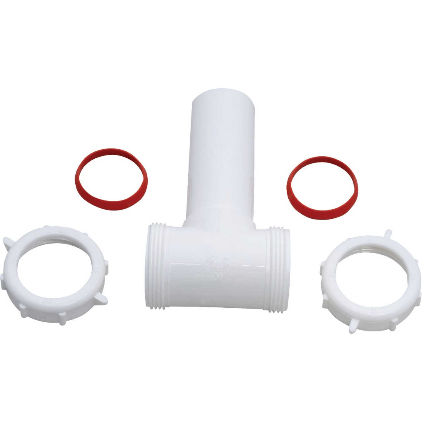 Keeney 1-1/2 In. White Polypropylene Center Outlet Tee Image 5
