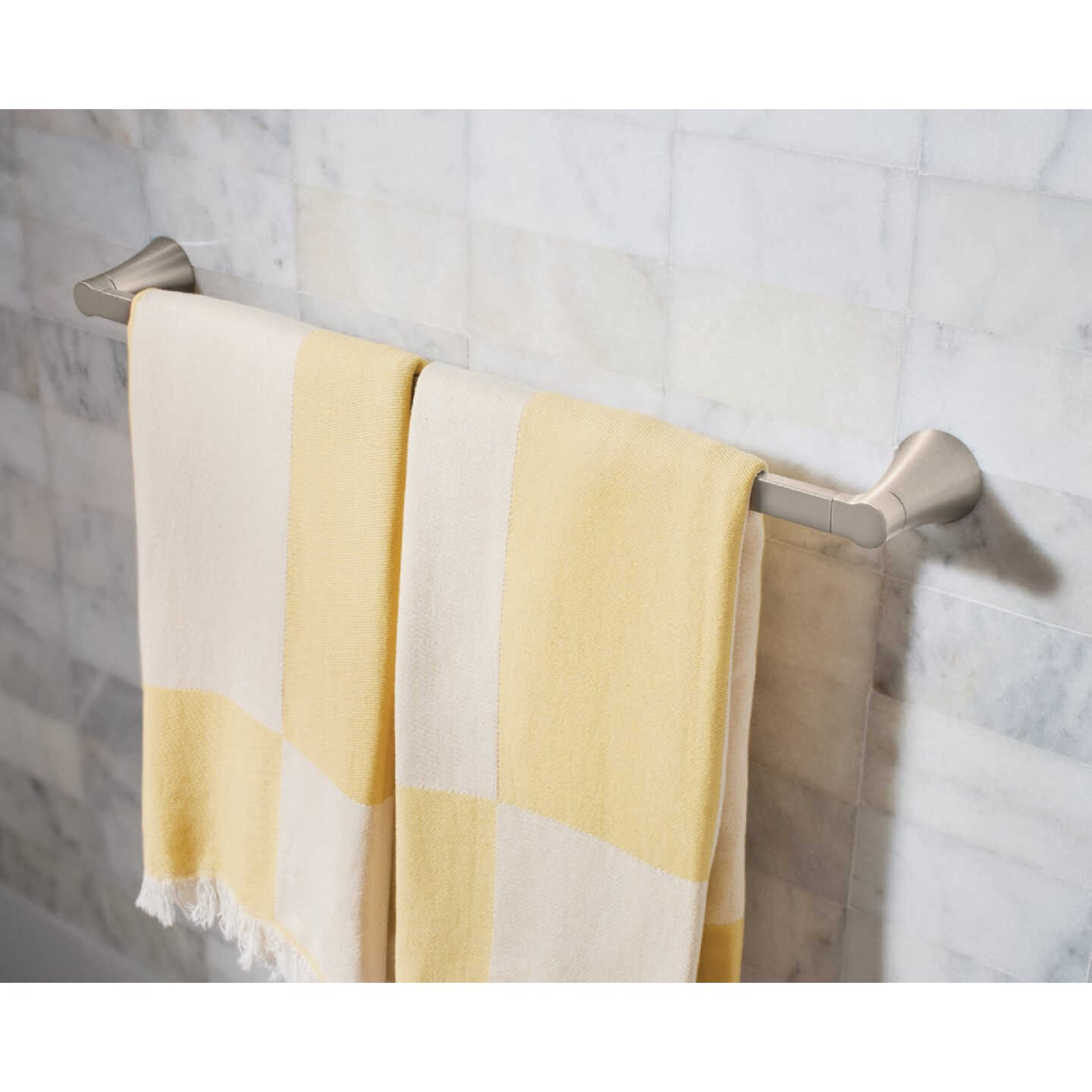 Moen Mikah 24 In. Brushed Nickel Towel Bar Image 2