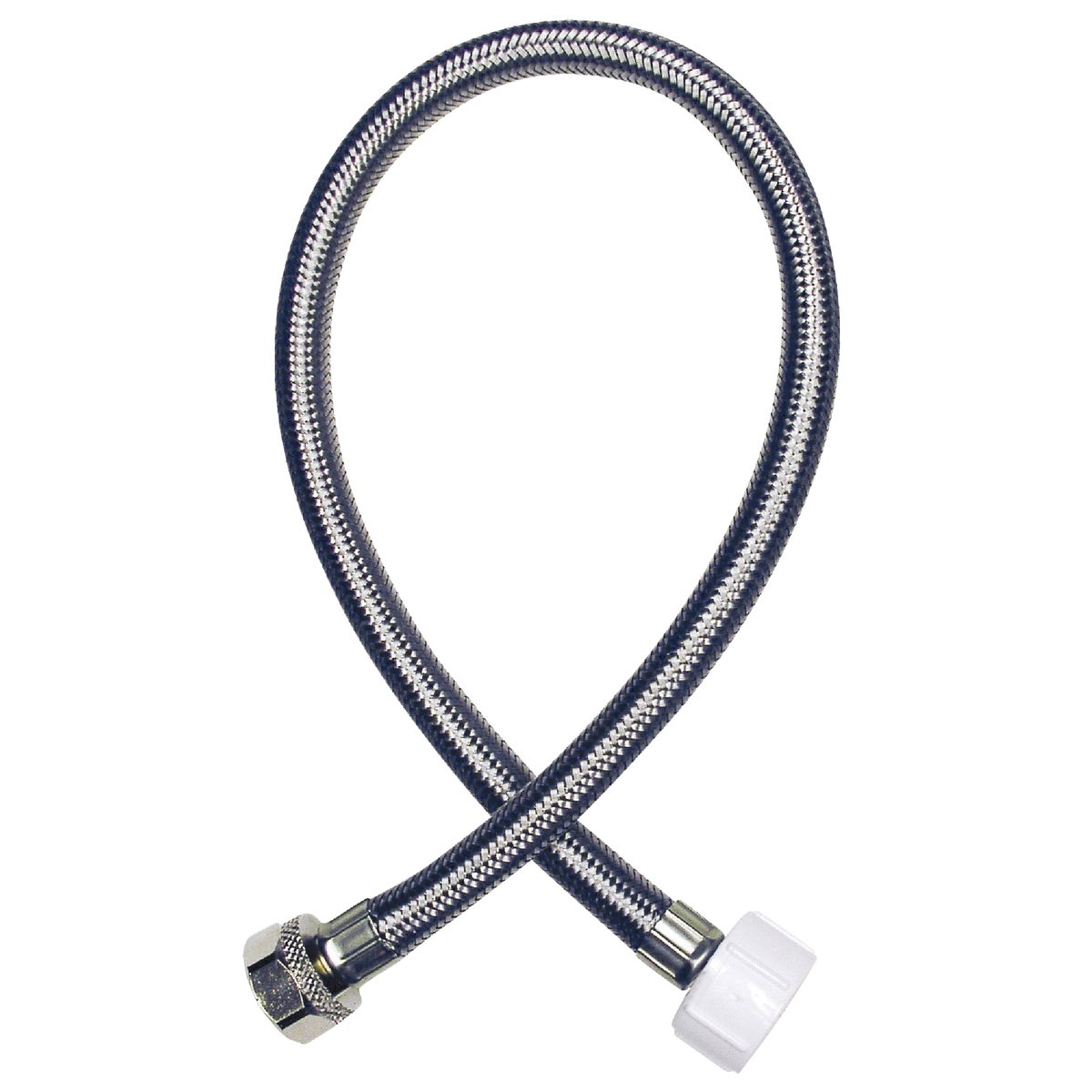 Do it Best 1/2 In. COMP x 7/8 In. BC x 16 In. Braided Stainless Steel Toilet Supply Line