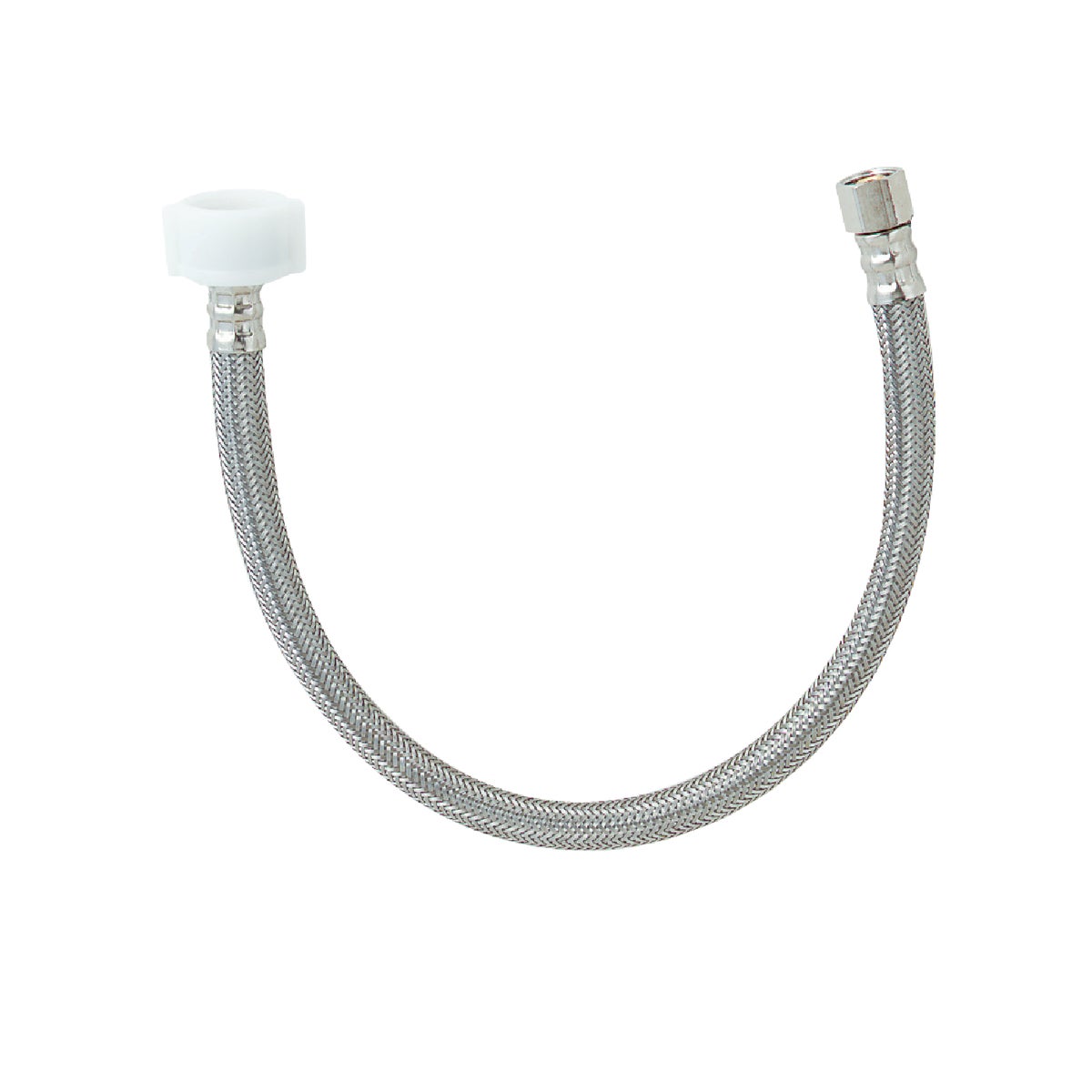 Do it Best 3/8 In. COMP x 7/8 In. BC x 16 In. Braided Stainless Steel Toilet Supply Line Image 1