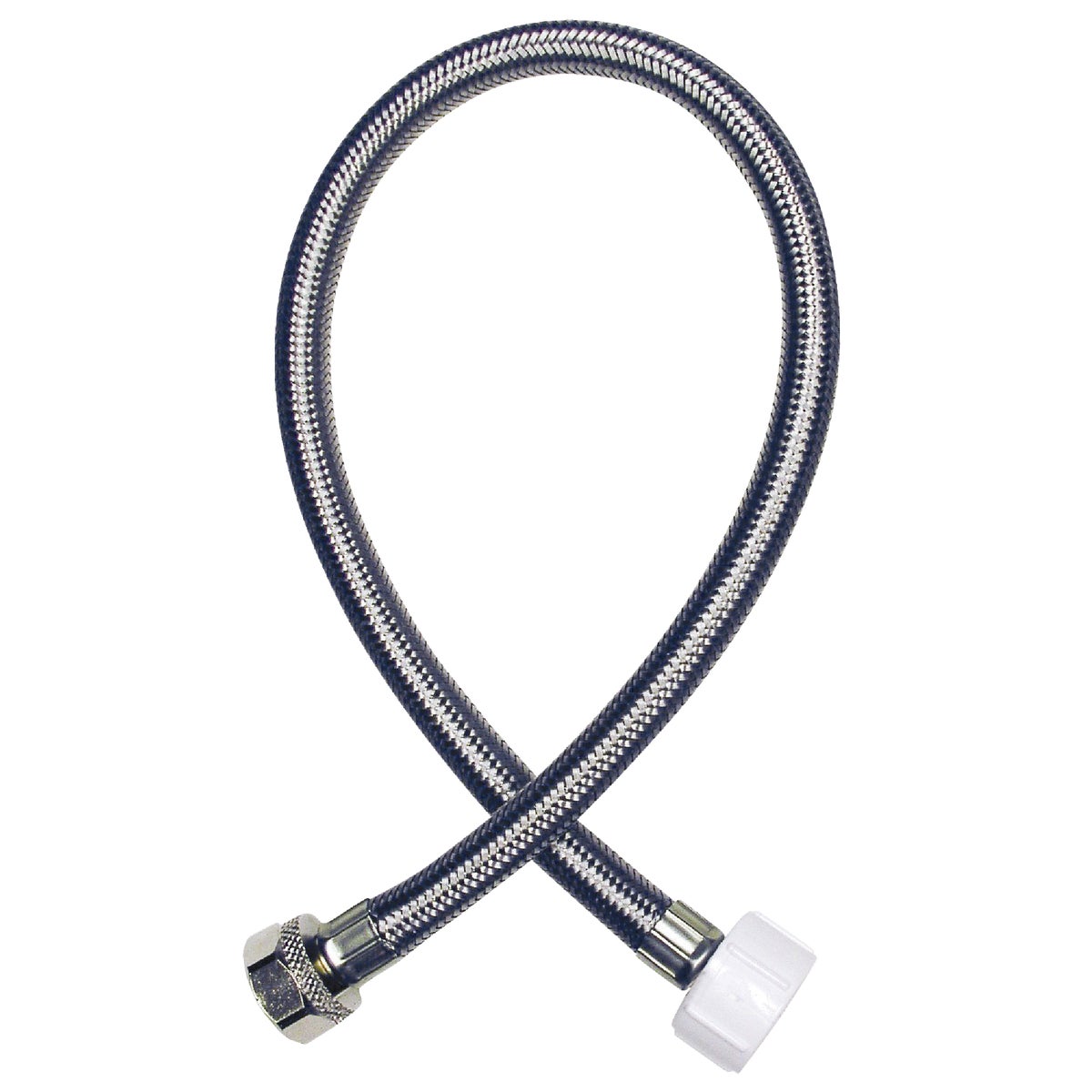 Do it Best 1/2 In. FIP x 7/8 In. BC x 20 In. Braided Stainless Steel Toilet Supply Line