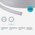 Eastman EZ-Flo 10 Ft. Clear Vinyl Tubing 1/4 In. ID x 3/8 In. OD Image 3