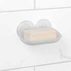 Zenna Home Frosted Finish Suction Soap Dish Image 2