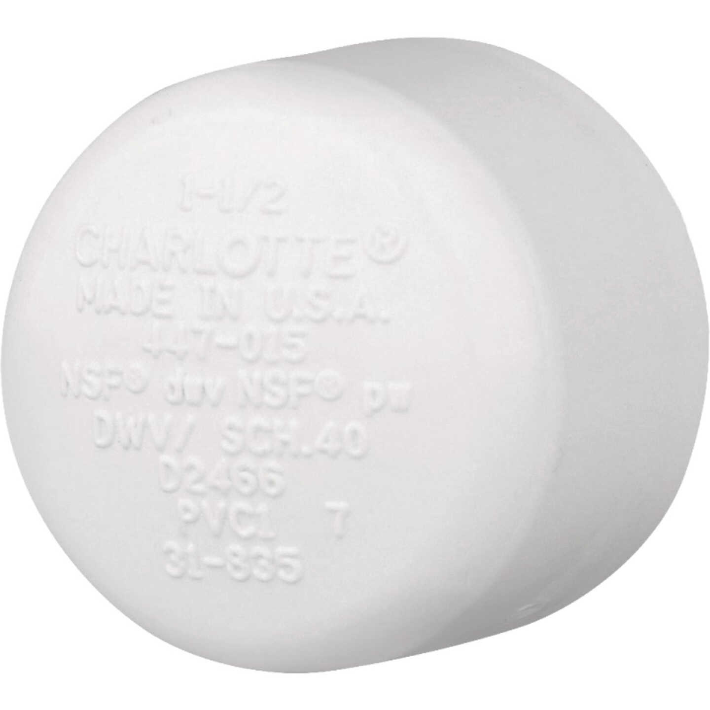 Charlotte Pipe 1-1/2 In. Solvent Weld PVC DWV Schedule 40 Cap Image 1