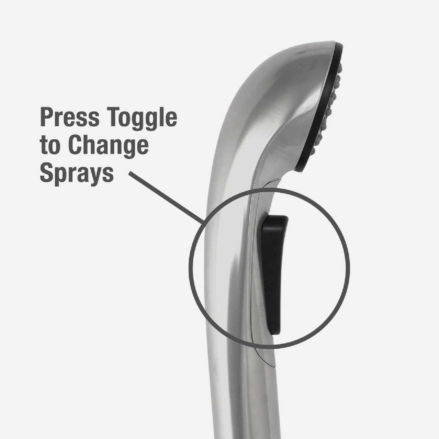 Danco Universal Fit Brushed Nickel Pull-Out Sprayer Head Image 4