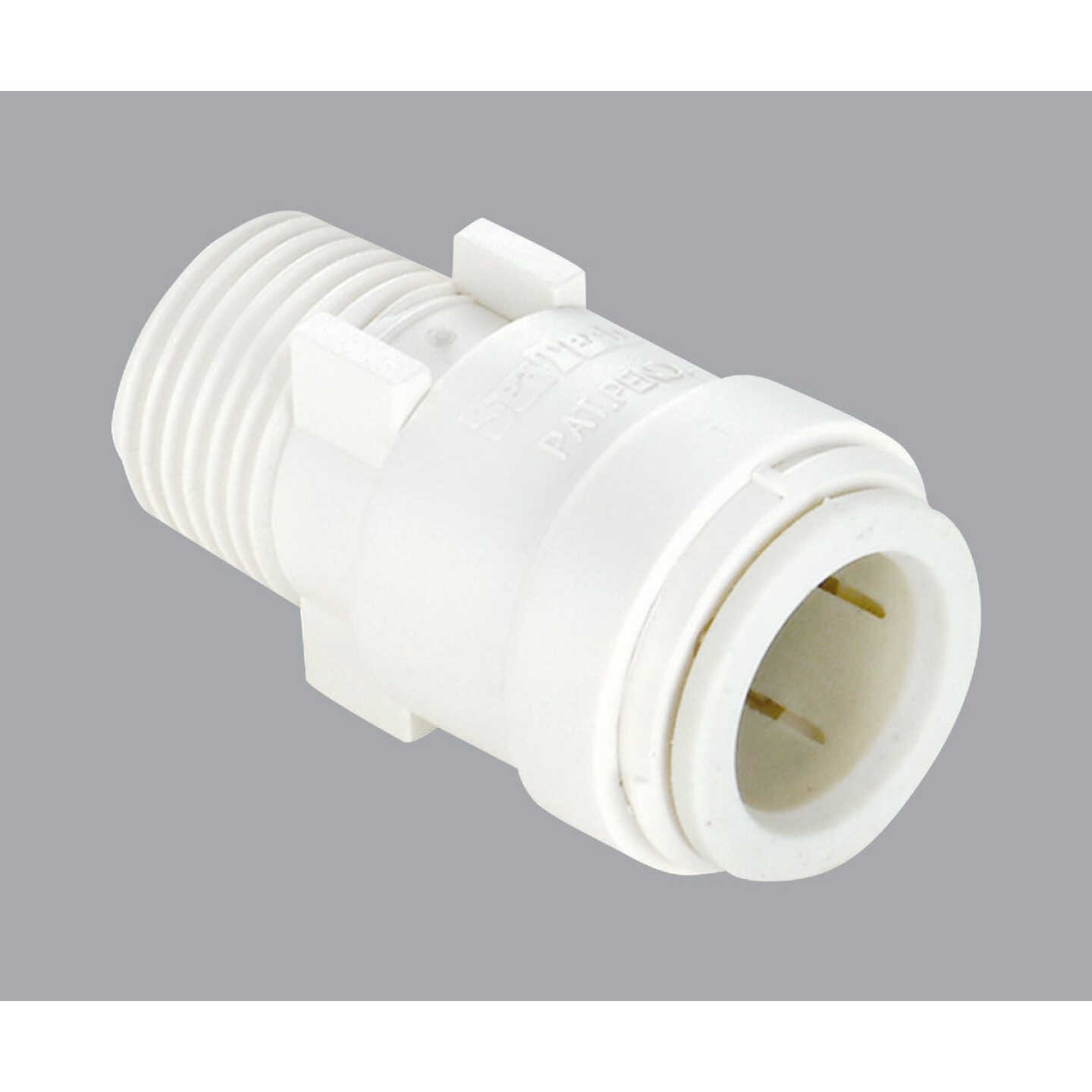Watts Aqualock 3/8 In. CTS x 1/2 In. MPT Quick Connect Plastic Connector Image 1