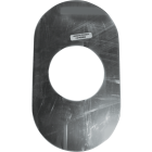 PPP Mirrored Acrylic Single Faucet Cover-Up Plate Image 1