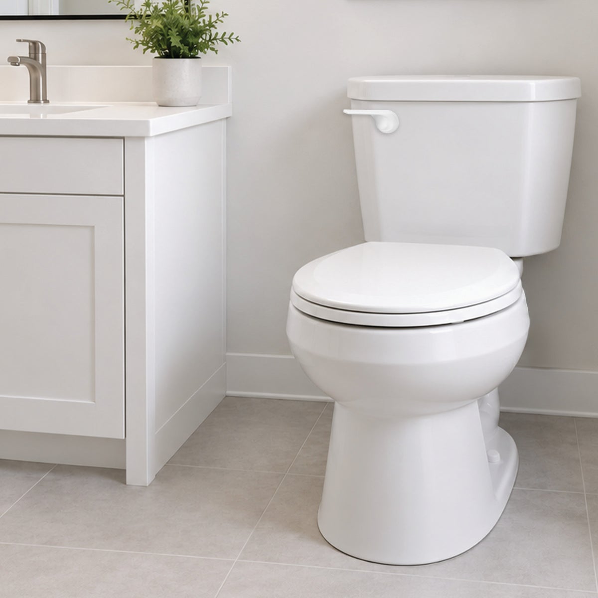 Korky StrongARM Universal White Tank Lever with Wave Style Handle Image 6
