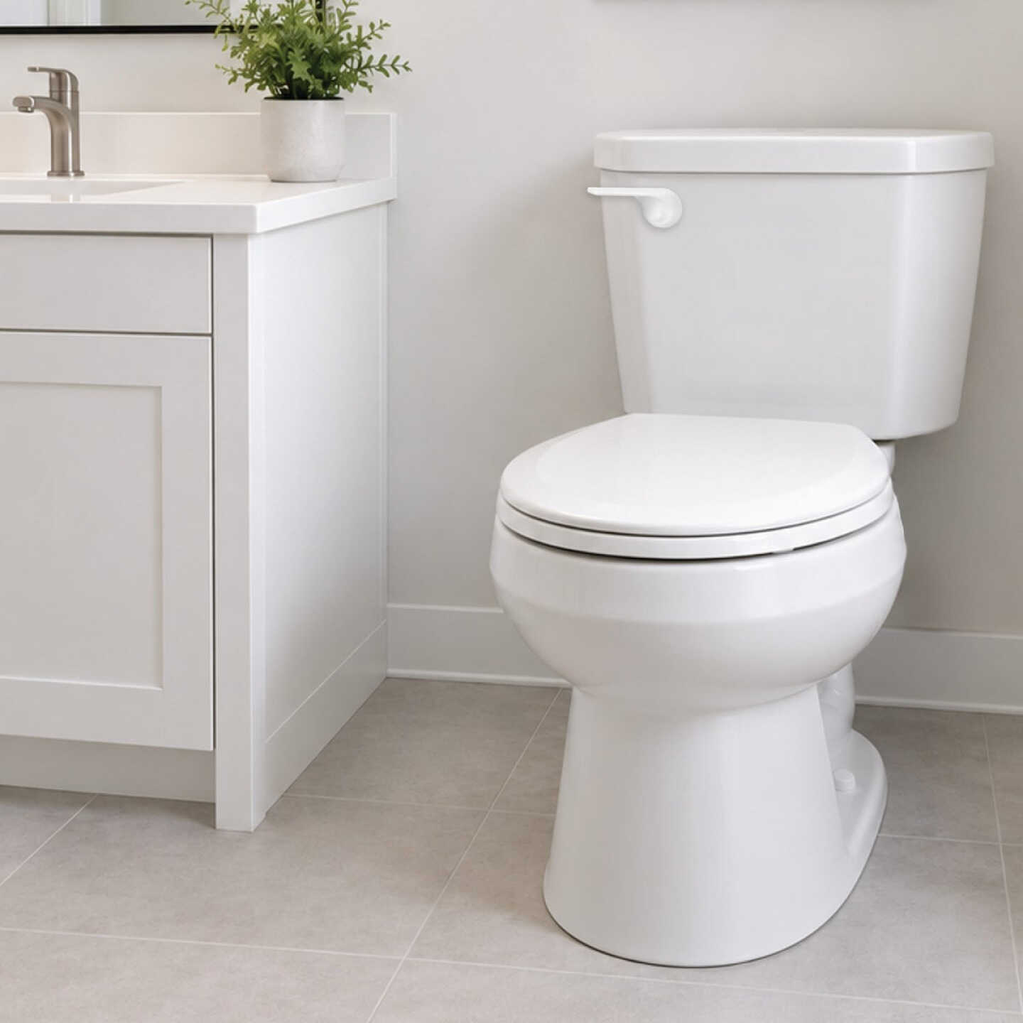 Korky StrongARM Universal White Tank Lever with Wave Style Handle Image 6