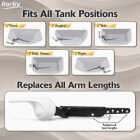 Korky StrongARM Universal White Tank Lever with Wave Style Handle Image 7