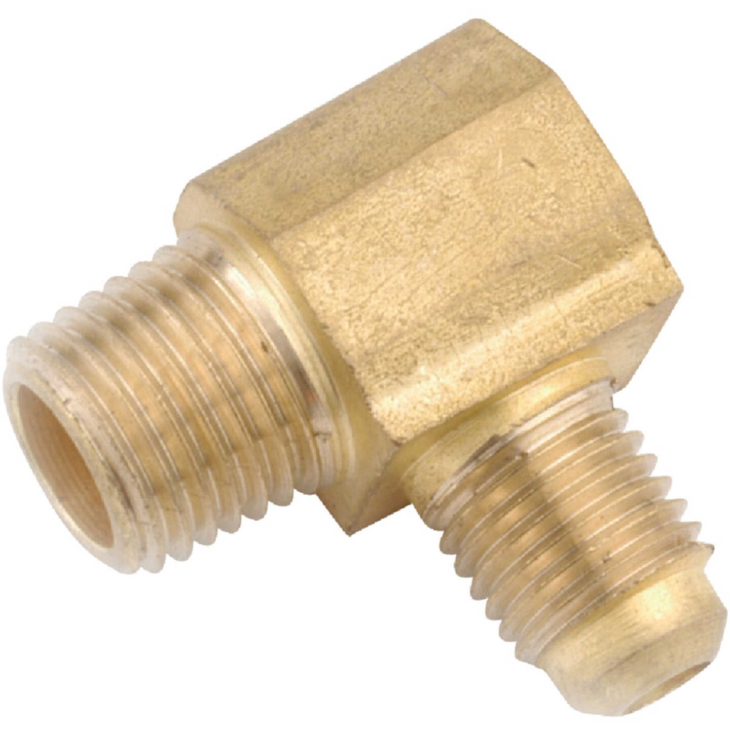 Anderson Metals 1/4 In. x 1/8 In. Male 90 Deg. Flare Brass Elbow (1/4 Bend) Image 1