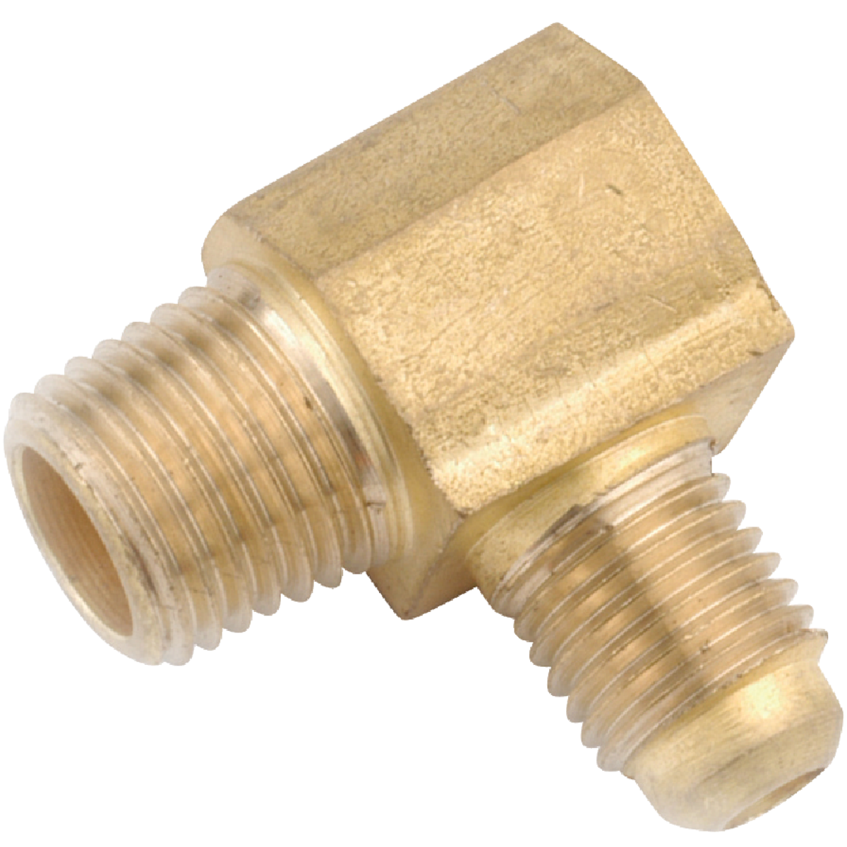 Anderson Metals 1/4 In. x 1/4 In. Male 90 Deg. Flare Brass Elbow (1/4 Bend)