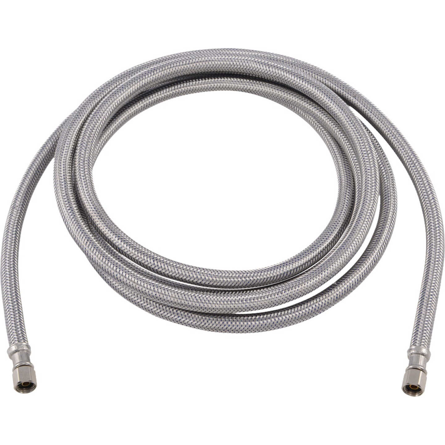 Eastman 1/4 In. Comp x 1/4 In. Comp x 10 Ft. L. Braided Stainless Steel Icemaker Connector Image 1