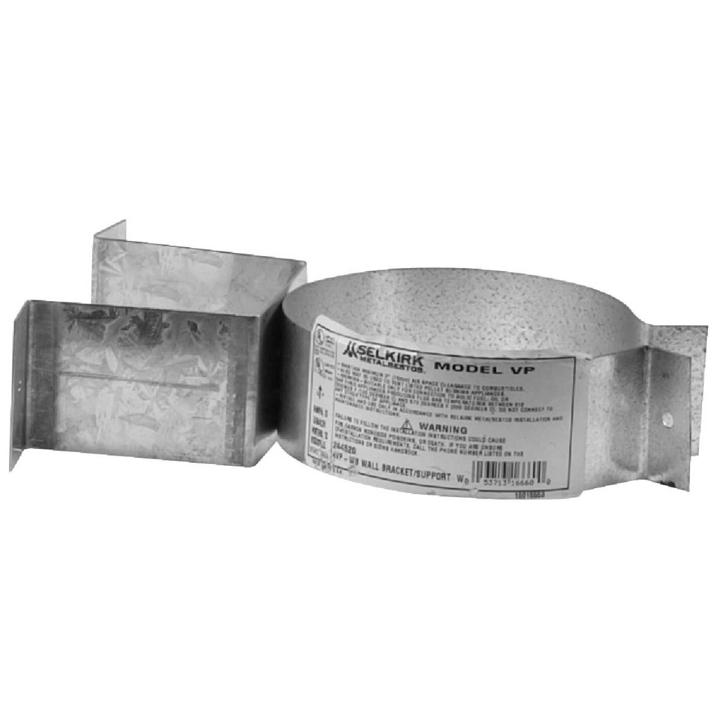 SELKIRK VP Pellet Pipe 3 In. Galvanized Pellet Pipe Wall Bracket Image 1