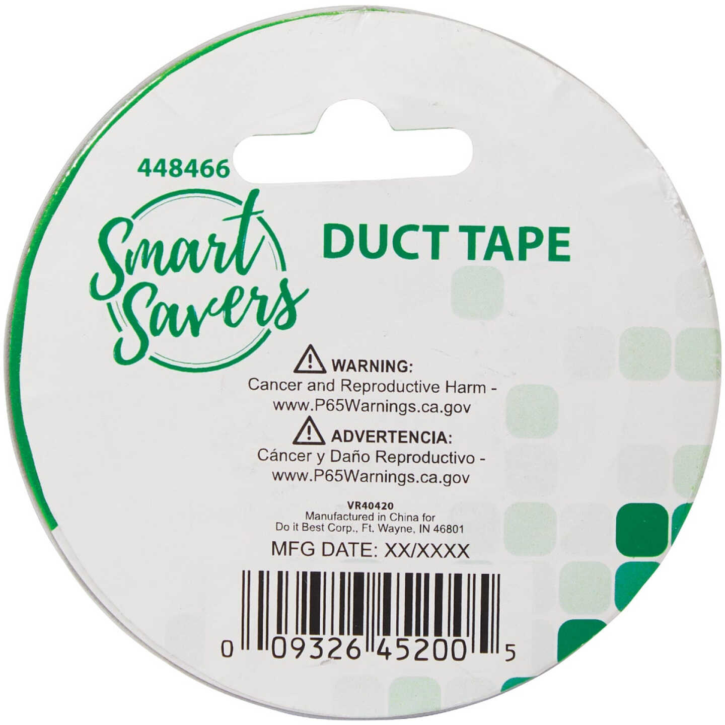 Smart Savers 2 In. x 10 Yd. Duct Tape, Silver Image 2