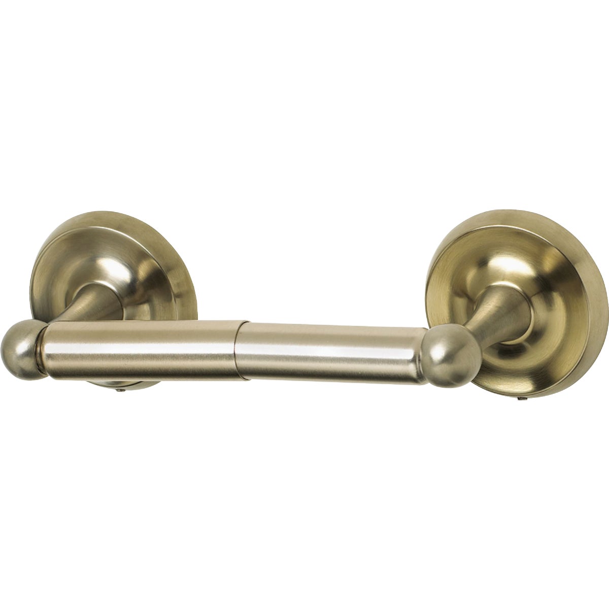 HomePointe Brushed Nickel Rounded Toilet Paper Holder