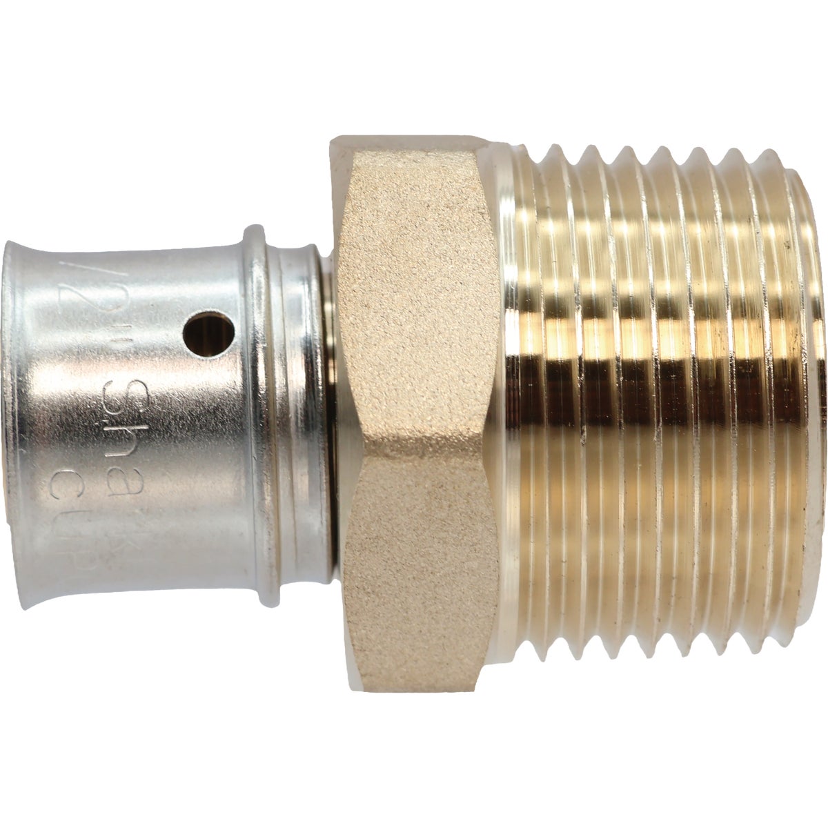 SharkBite 1/2 In. x 3/4 In. MNPT PEX Press Brass Adapter