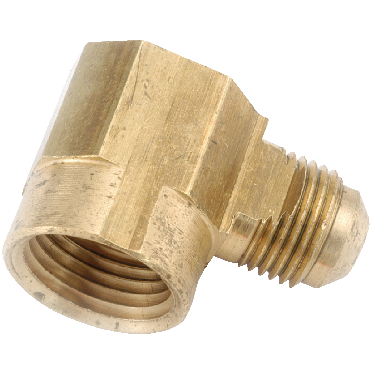 Anderson Metals 1/2 In. x 3/4 In. Female 90 Deg. Flare Brass Elbow (1/4 Bend) Image 1