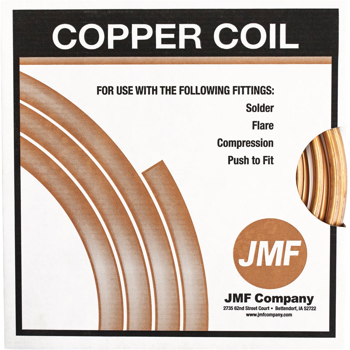 JMF Company 3/8 In. x 20 Ft. Type M Copper Tube