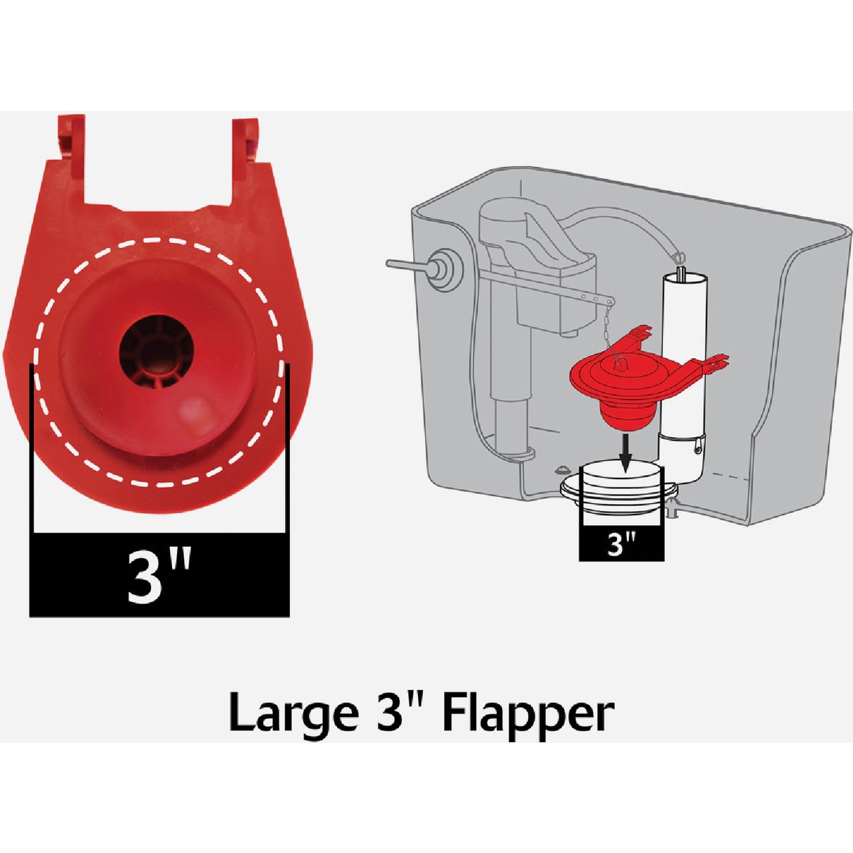 Korky Eljer Titan 3 In. Rubber Flapper Image 2