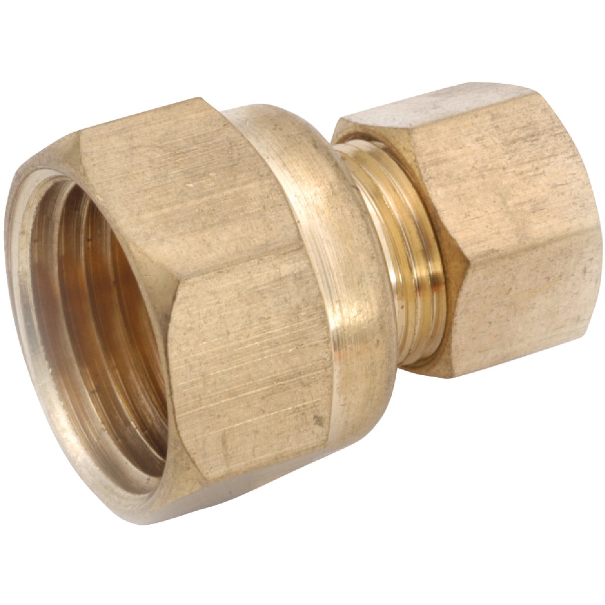 Anderson Metals 3/8 In. F x 1/4 In. M Brass Compression Adapter Image 1