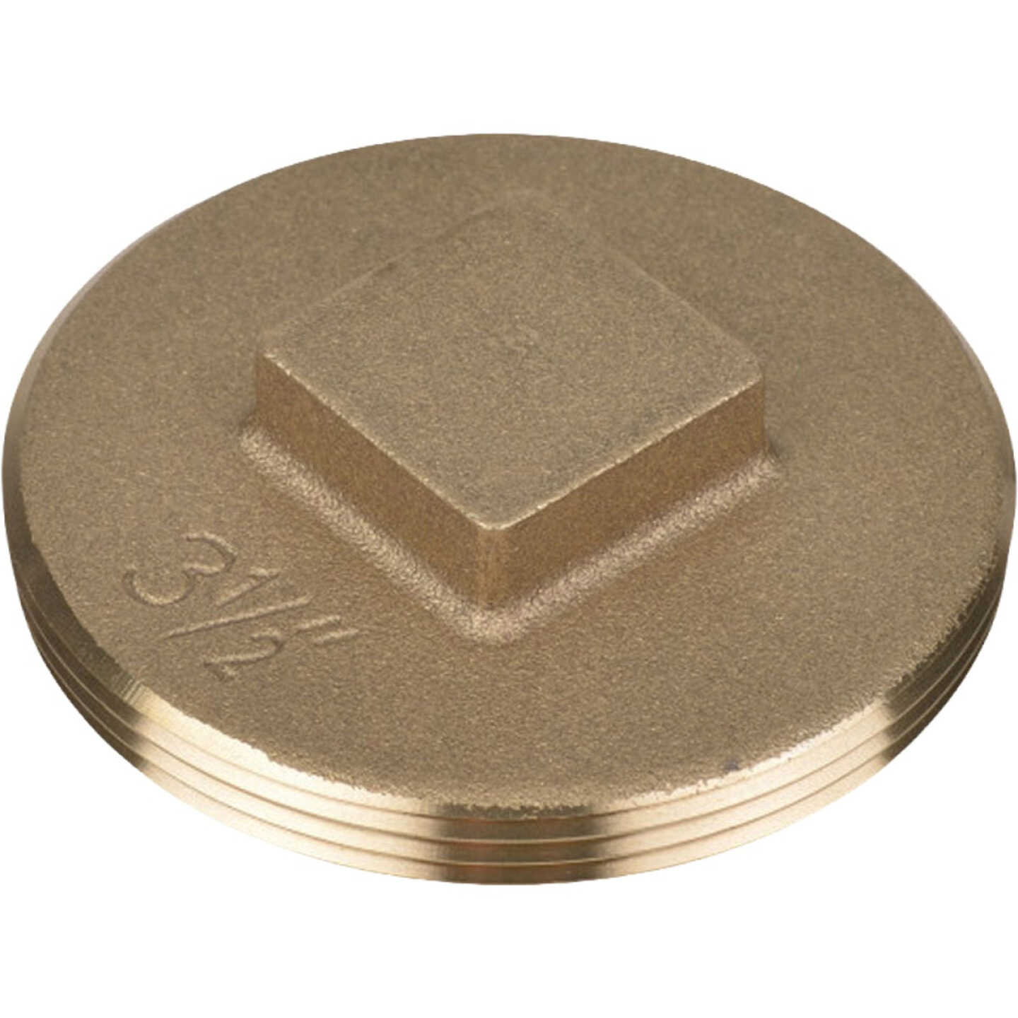 Oatey 3-1/2 In. Raised Head Brass Plug Image 1