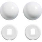 Kohler Genuine Parts White Plastic Snap-On Toilet Bolt Caps (2-Count) Image 1