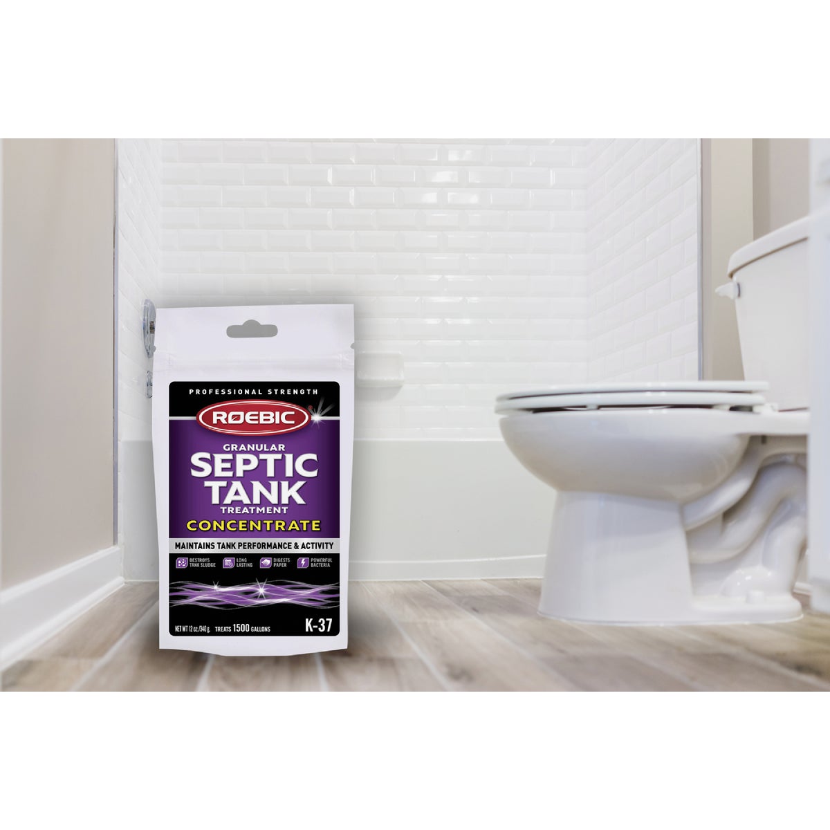 Roebic K-37 12 Oz. Granular Septic Tank Treatment Image 2