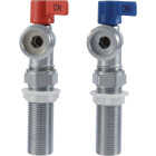 SharkBite 1/2 In. NPSM x 3/4 In. MHT Brass Quarter Turn Stop Washing Machine Valve (2 -Pack) Image 1