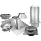 SELKIRK Sure-Temp 6 In. Stainless Steel Flat Ceiling Chimney Support Kit Image 1