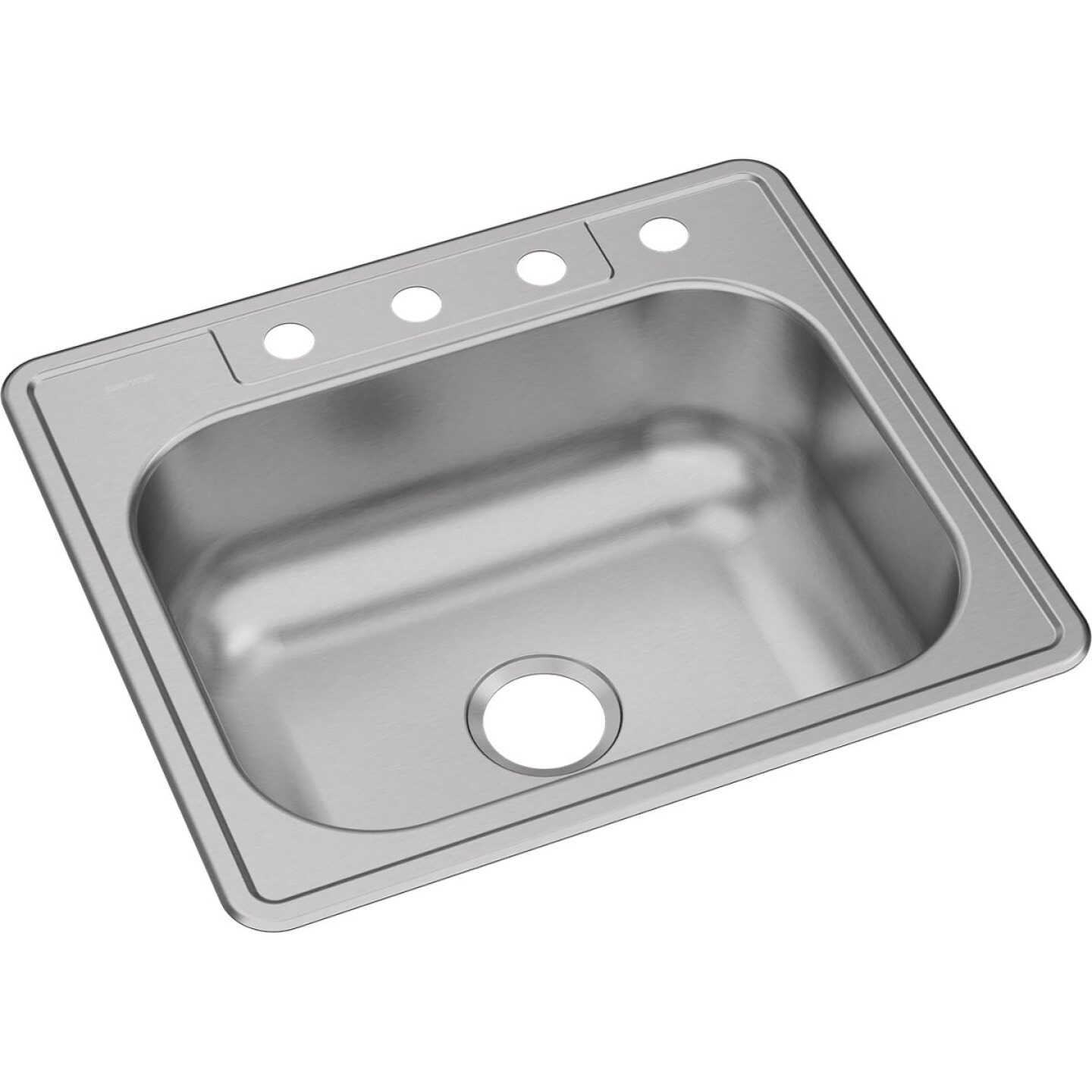 Elkay Dayton 25 In. x 22 In. x 8-1/16 In. Single Bowl Drop-In Kitchen Sink, Stainless Steel Image 1