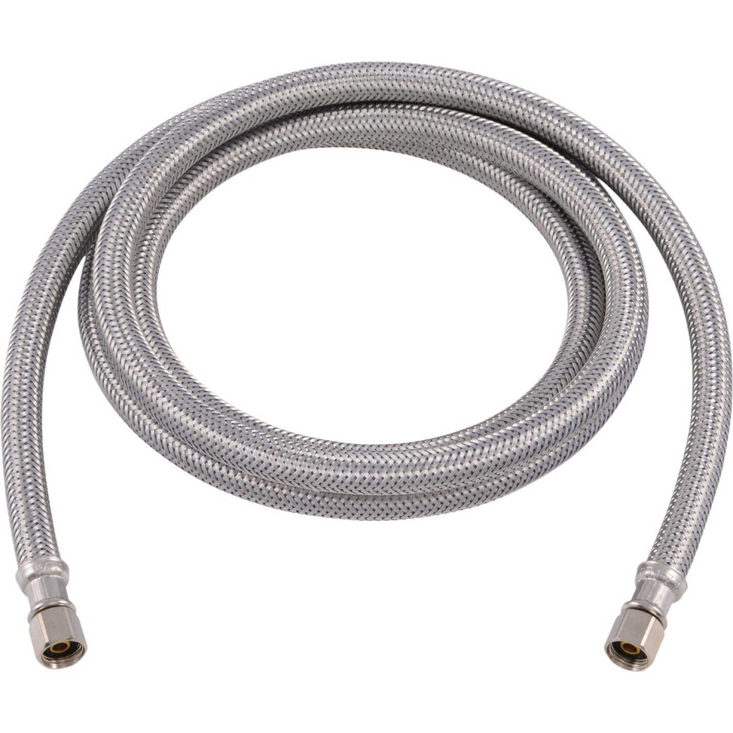 Eastman 1/4 In. Comp x 1/4 In. Comp x 6 Ft. L. Braided Stainless Steel Icemaker Connector Image 1