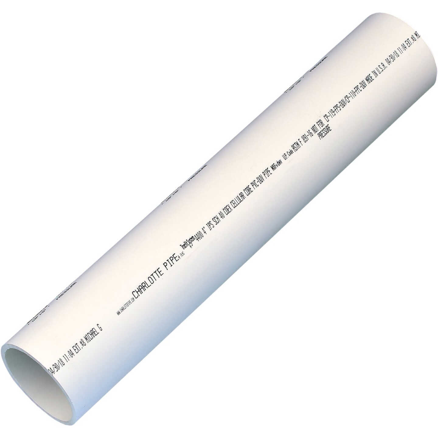 Charlotte Pipe 4 In. x 2 Ft. Schedule 40 PVC-DWV Cellular Core Pipe Image 1