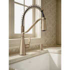 Moen Nolia 1-Handle Pull-Down Widespread Kitchen Faucet, Bronzed Gold Image 4