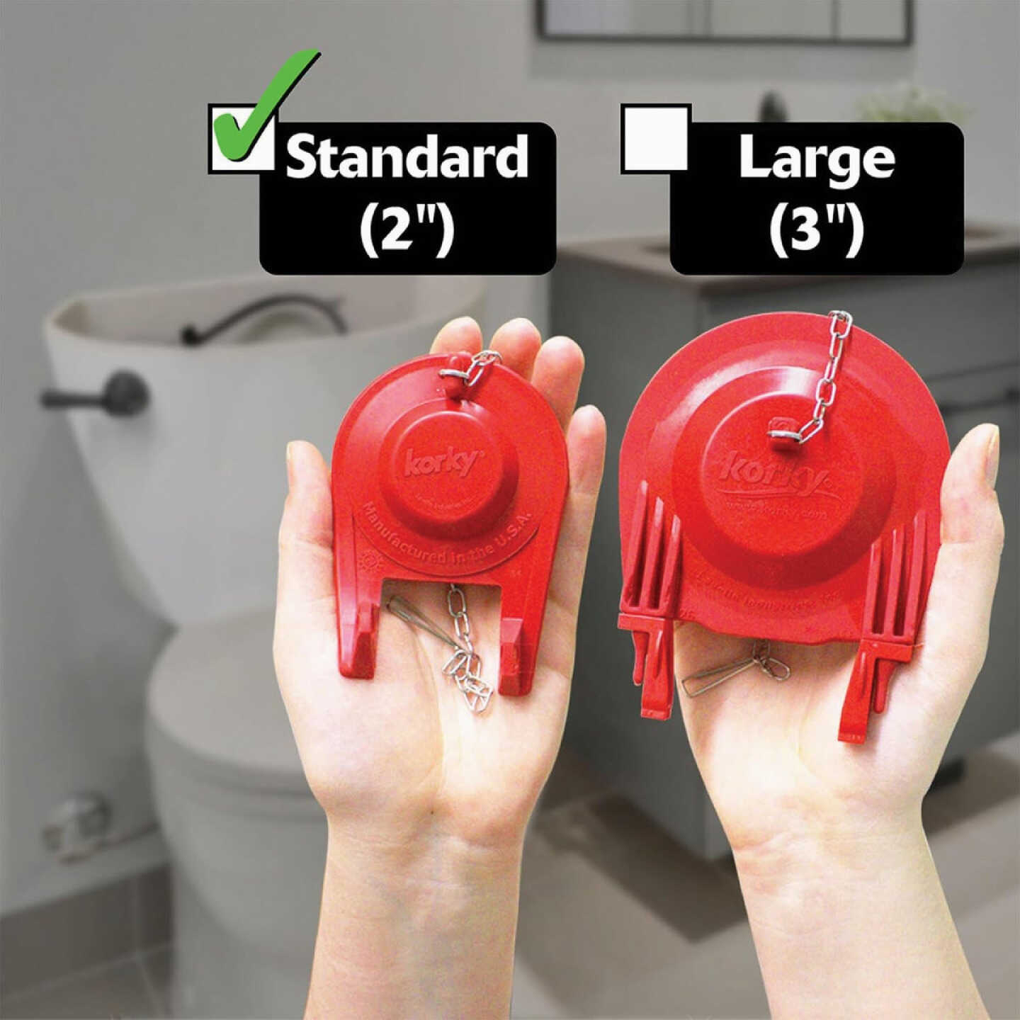 Korky Quietfill Fill Valve and Premium Flapper Kit Image 2