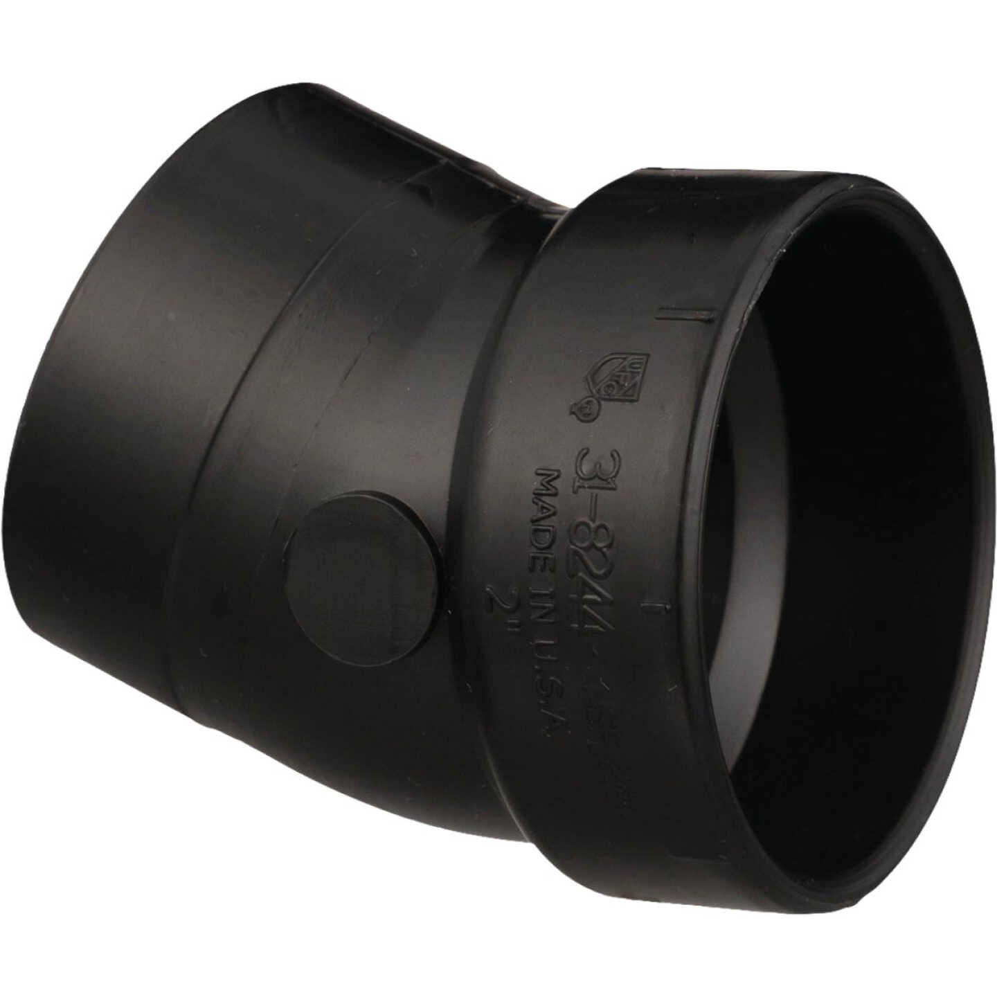 Charlotte Pipe 2 In. 22-1/2 Deg ABS/DWV Street Elbow Image 1