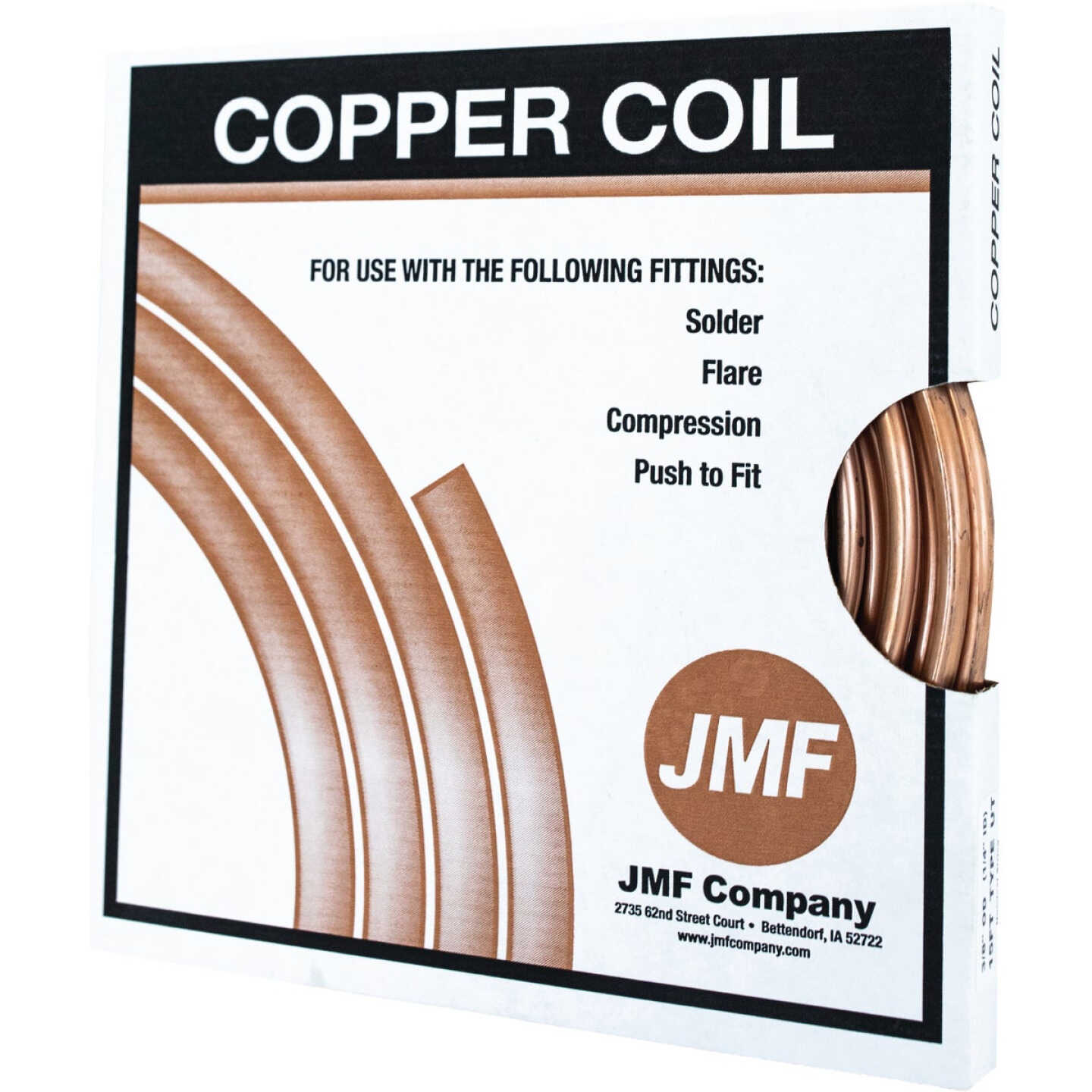 JMF Company 3/8 In. x 5 Ft. Utility Copper Tube Image 1