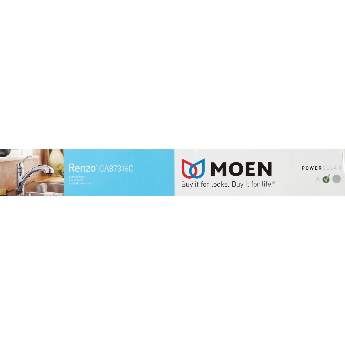 Moen Renzo 1-Handle Lever Pull-Out Kitchen Faucet, Chrome Image 4