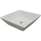 Compass Manufacturing Square White Vessel Bathroom Sink Image 2
