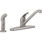 Homepointe PVD Single Lever Handle Kitchen Faucet, Brushed Nickel Image 1