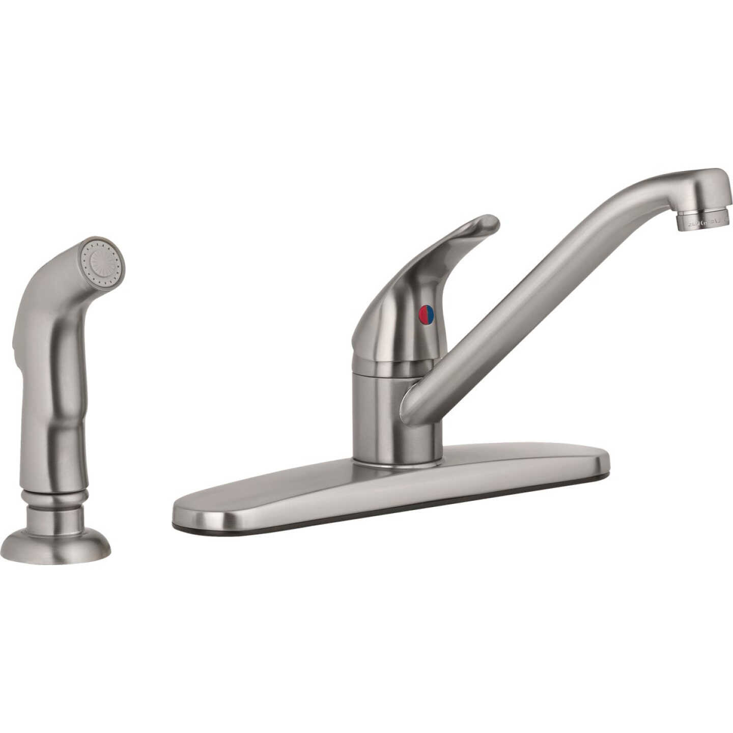 Homepointe PVD Single Lever Handle Kitchen Faucet, Brushed Nickel Image 1