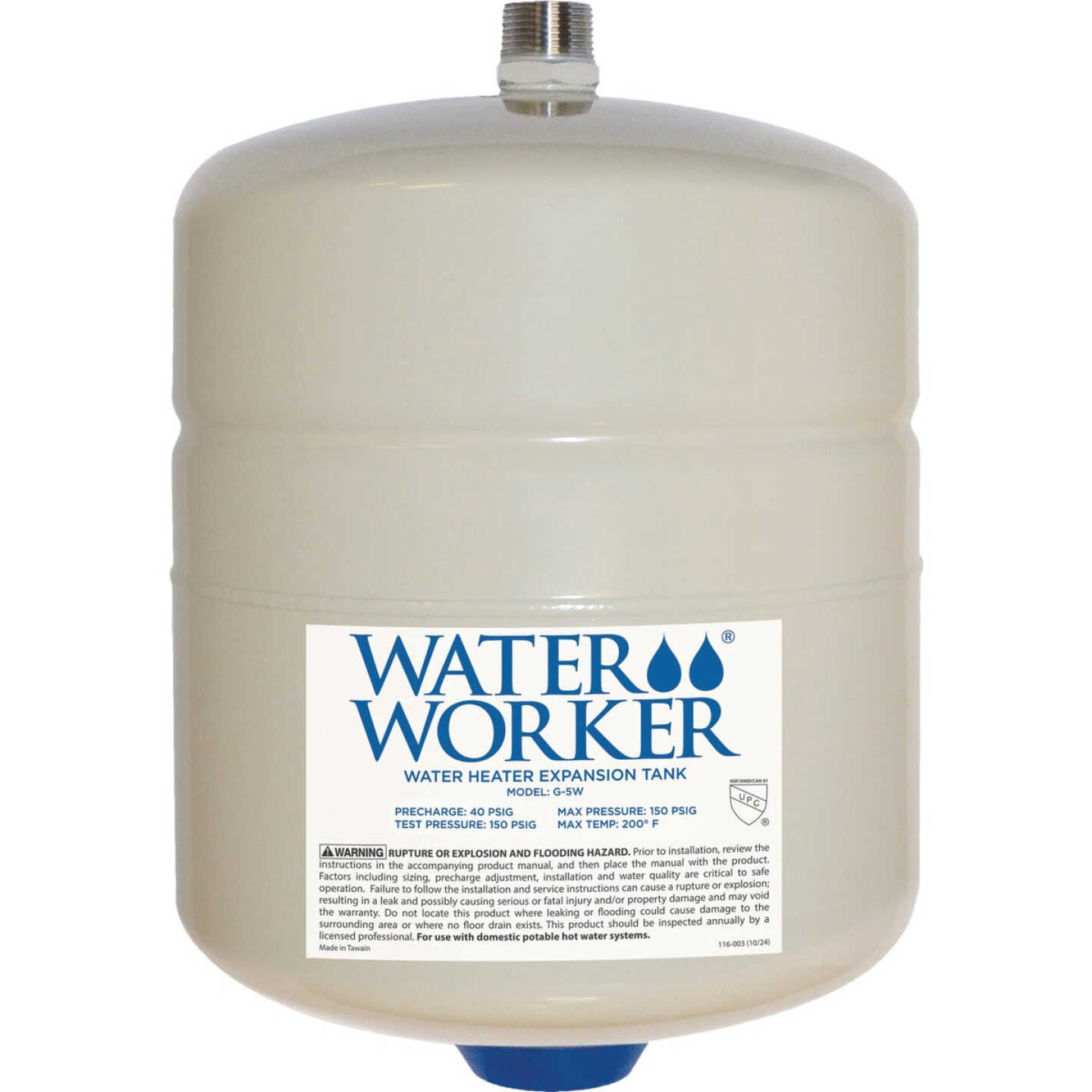 Water Worker 2 Gal. Expansion Tank Image 1