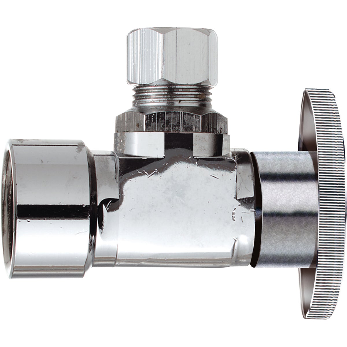 Do it Best 1/2 In. FIP x 7/16 In. OD or 1/2 In. Quarter Turn Angle Valve