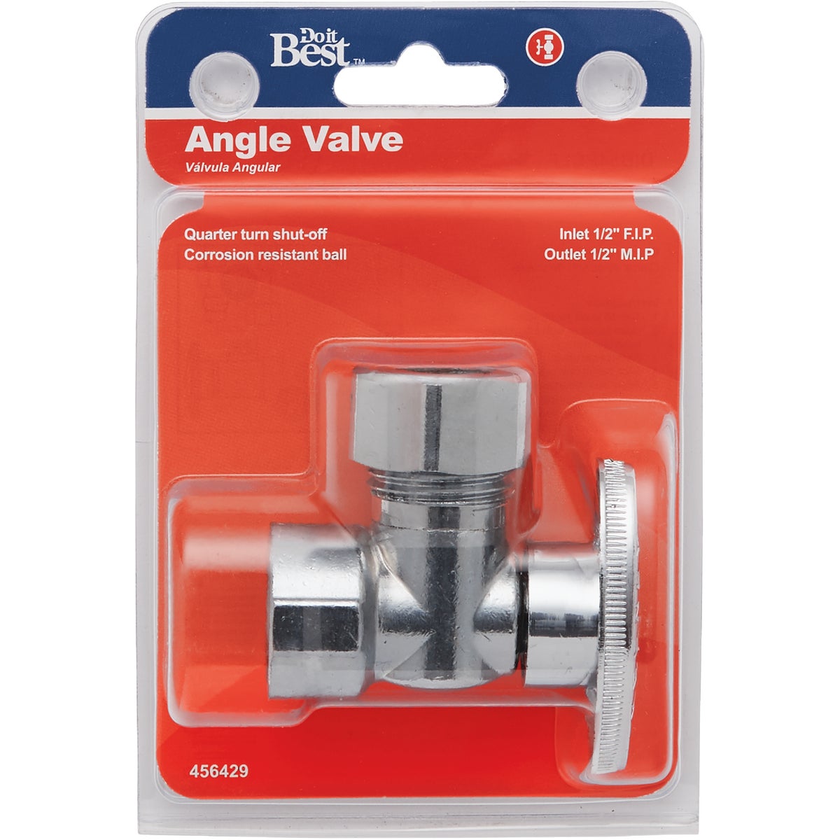 Do it Best 1/2 In. FIP x 7/16 In. OD or 1/2 In. Quarter Turn Angle Valve Image 2